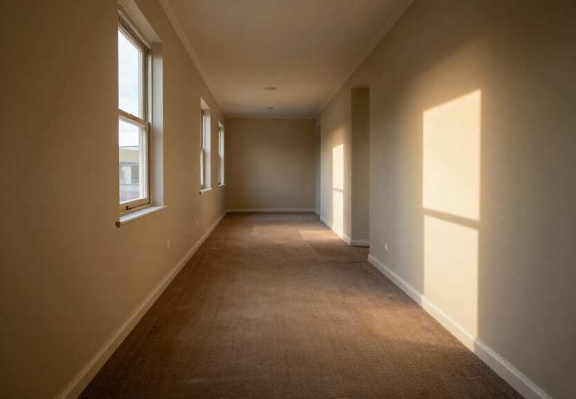 Dry and restored living room in South Penrith home after flood cleanup